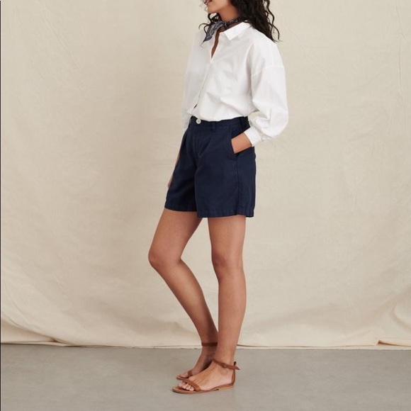 Alex Mill Boy Short in Oxford Linen - Picture 2 of 8